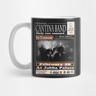 cantina band blak background Mug